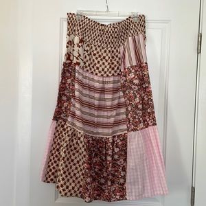 Universal Thread patchwork skirt